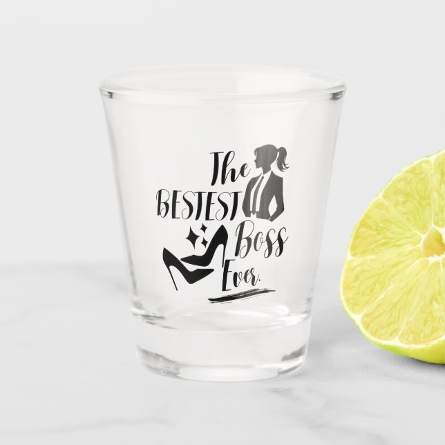 Copo De Shot A melhor Lady Boss (Frente)