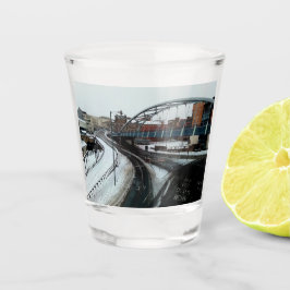Copo De Shot A ponte, na neve