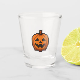Copo De Shot Abóbora 8-bit retrô