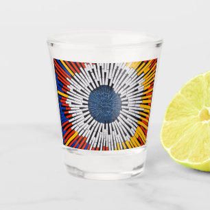 Copo De Shot Abstrato em fita—Starburst