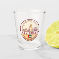 Abu Dhabi Emirados Árabes Unidos Skyline Emblem