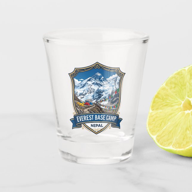 Copo De Shot Acampamento Base do Everest Nepal (Frente)