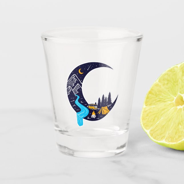 Copo De Shot Acampamento Crescent Moon Adventure (Frente)
