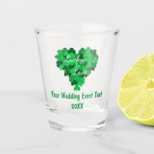 Copo De Shot Acontecimento De Casamento Com Sorte De Amor