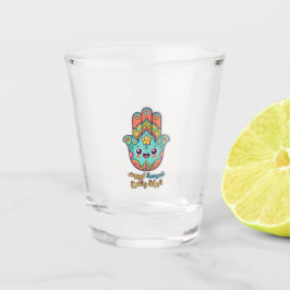 Copo De Shot Adesivo Mão Hamsa Marroquina Kawaii Fofa