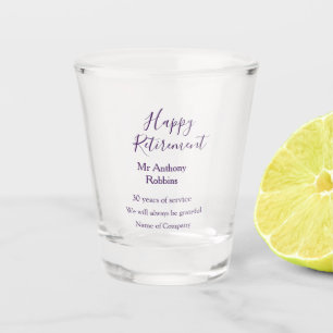 Copo De Shot Adição de aposentadoria feliz anos de serviço apos
