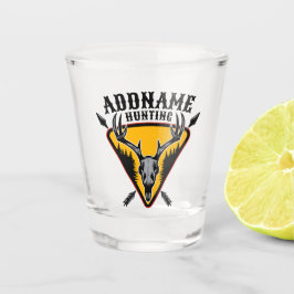 Copo De Shot ADICIONE NOME Caça de Veado com Crânio de Alce e G
