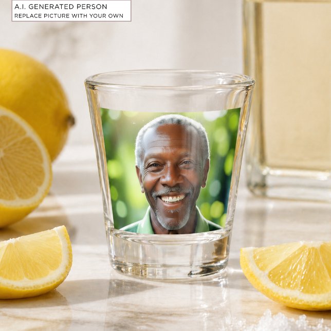 Copo De Shot Adicione sua própria foto (Criador carregado)