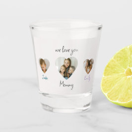Copo De Shot Adoramos Você Mamãe - Fotos Personalizadas Vidro F