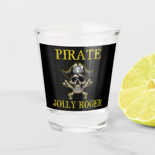 Copo De Shot Adulto do Partido Pirata JOLLY ROGER DOURADO