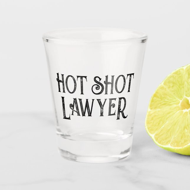 Copo De Shot Advogado do Hot Shot | Vidro De Presente Engraçado (Frente)