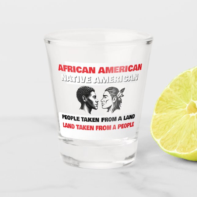 Copo De Shot Afro-americanos e nativos americanos (Frente)