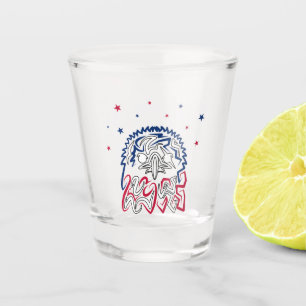Copo De Shot Águia Americana do Dia da Independência