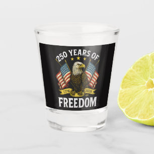 Copo De Shot Águia Careca 250 Anos de Liberdade 1776 2026