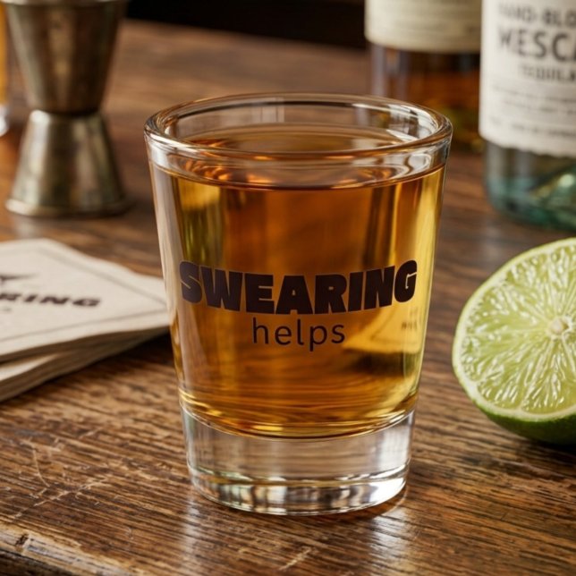 Copo de Shot Ajuda Xingando – Barware Divertida (Criador carregado)