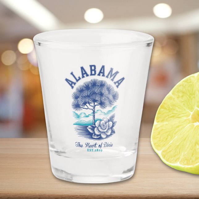 Copo De Shot Alabama Love – Camellia State Flower & Tree  (Criador carregado)