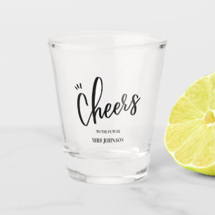 Copo De Shot Alegações minimalistas ao futuro Chá de panela da