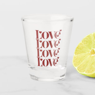 Copo De Shot Ame Feliz Dia dos Namorados Casal de Namorados