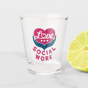 Copo De Shot Ame Trabalho Social Apreciação do Trabalhador Soci