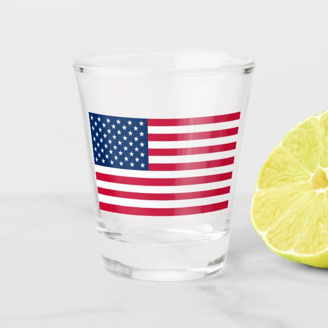 Copo De Shot American Flag Shot Glass (Frente)