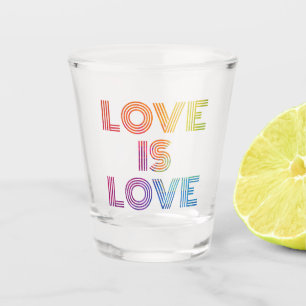 Copo De Shot Amor é Amor Tiras Modernas