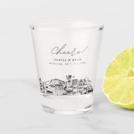 Copo De Shot Anchorage Wedding Favorece Chefias Personalizadas