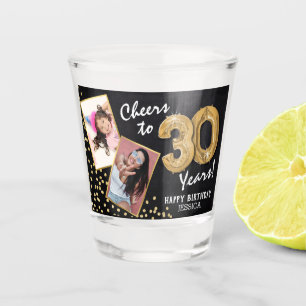 Copo De Shot Anima-se com a aniversário de 30 anos 2 Foto