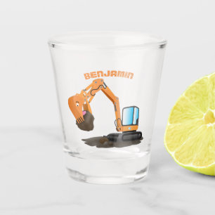 Copo De Shot Animador de escavação laranja-branca