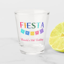 Copo De Shot Aniversário Colorido da Festa Mexicana Personaliza