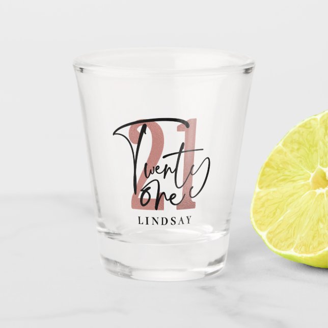 Copo De Shot Aniversário da Tipografia 21 (Frente)