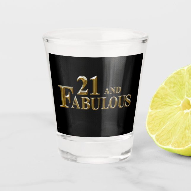 Copo De Shot Aniversário de 21 anos (Frente)