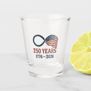 Copo De Shot Aniversário de 250 Anos 1776-2026 Patriótico dos E