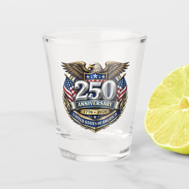 Copo De Shot Aniversário de 250 anos dos EUA (Frente)