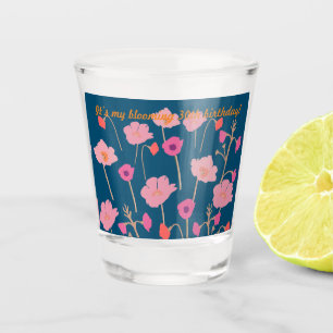 Copo De Shot aniversário de 30 anos Floral Moderno bonito Com I