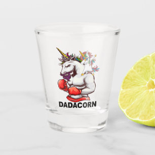 Copo De Shot Aniversário do pai Padre Dadacorn Unicorn
