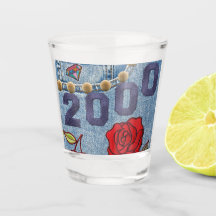 Aniversário do Poster vintage 2000 ou Reunião