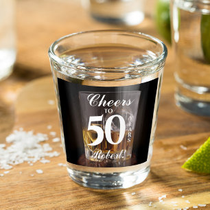 Copo De Shot Aniversário do Whiskey Rocks Personalizado