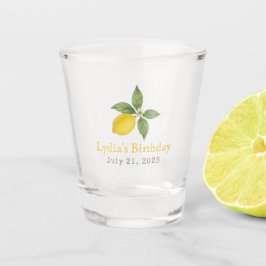 Copo De Shot Aniversário Personalizado de Limão