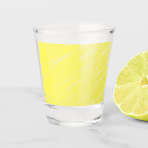 Copo De Shot anúncio amarelo pastel personalizado de cor sólida