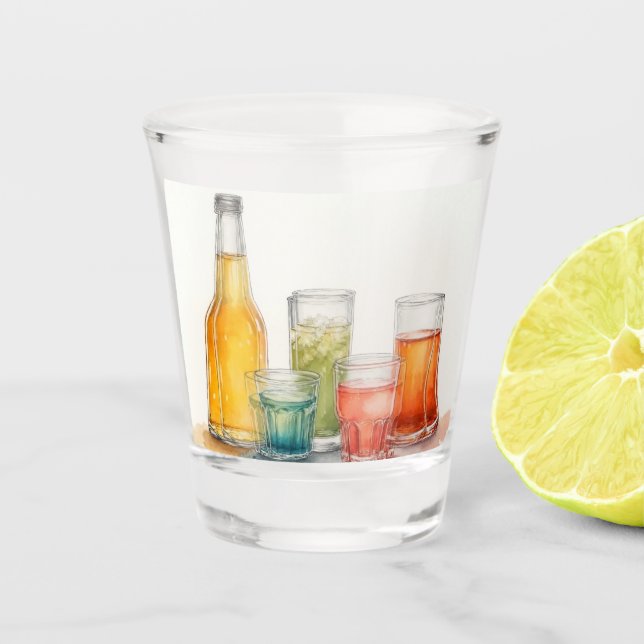Copo De Shot Apenas algumas bebidas  (Frente)