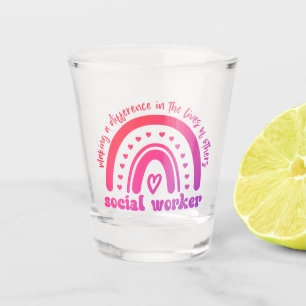 Copo De Shot Apreciação e Graduação do Trabalhador Social