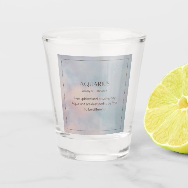 Copo De Shot Aquarius Feminine Shot Glass (Frente)
