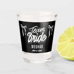 Copo De Shot Arco Bridesmaid da Equipe Bride Coquette