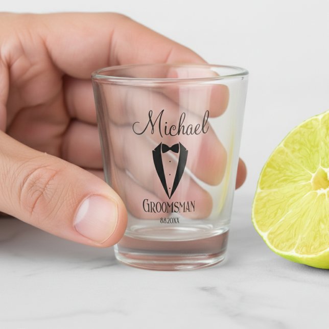 Copo De Shot arco e smoking personalizados (Criador carregado)