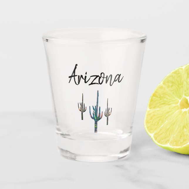 Copo De Shot Arizona Saguaro Cactus Shot Glass (Frente)