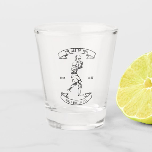 Copo De Shot Arte De MMA Mista De Artes Marciais (Frente)
