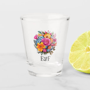 Copo De Shot Arte Folclórica Mexicana Vibrante Iniciales Person