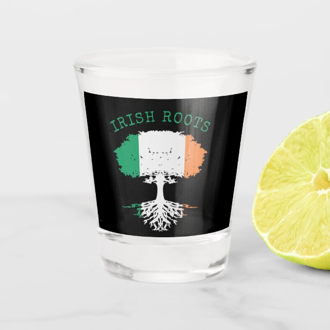 Copo De Shot Árvore da Família Irish Roots (Frente)