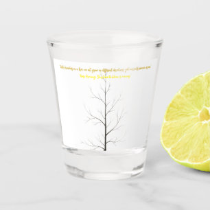 Copo De Shot Árvore Genealógica Personalizada: Arte Minimalista