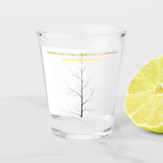 Copo De Shot Árvore Genealógica Personalizada: Arte Minimalista